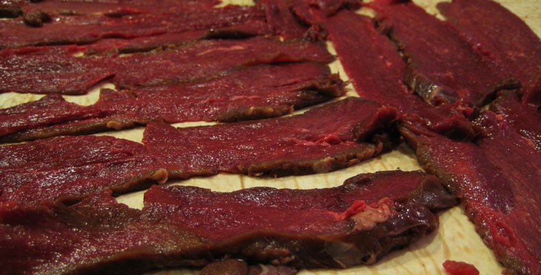 deer jerky meat