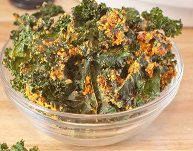 Dried Tomatoes and Cashews with Kale Chips